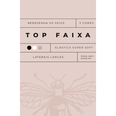 Top Faixa Bojo Removível Renda Basic Me