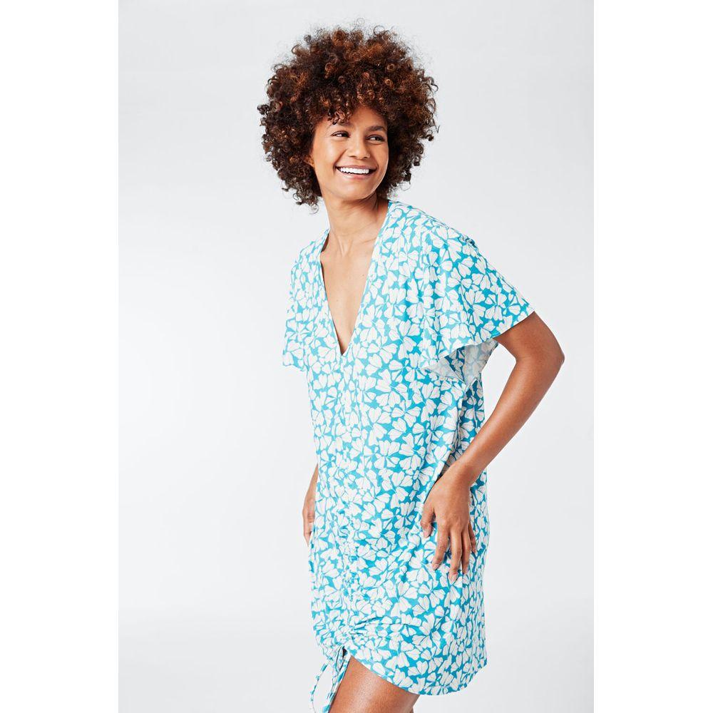 Kaftan Curto Malha Trancoso - 1