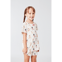 Pijama Curto Malha Pinot Kids Feminino - 1