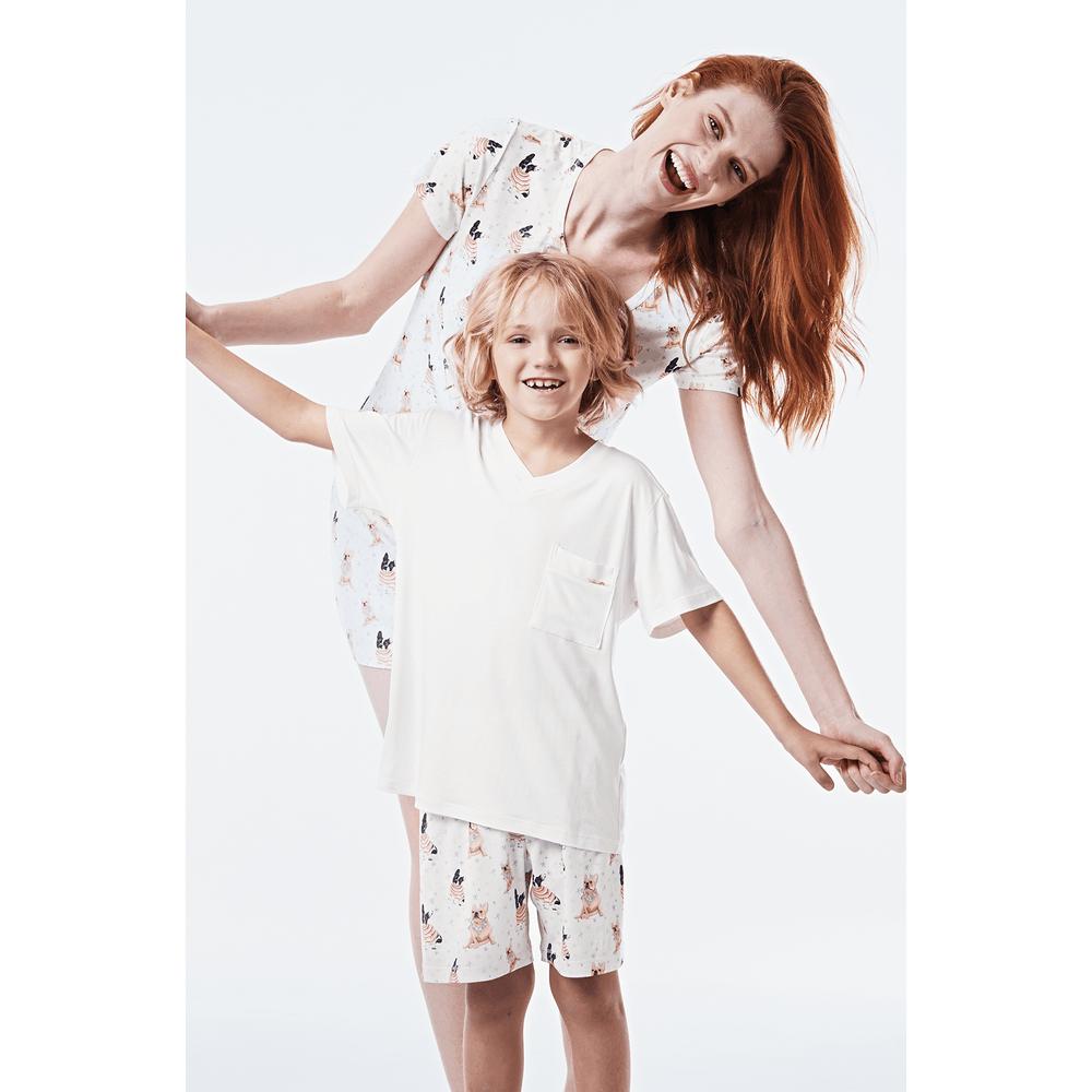 Pijama Curto Malha Pinot Kids Masculino - 1