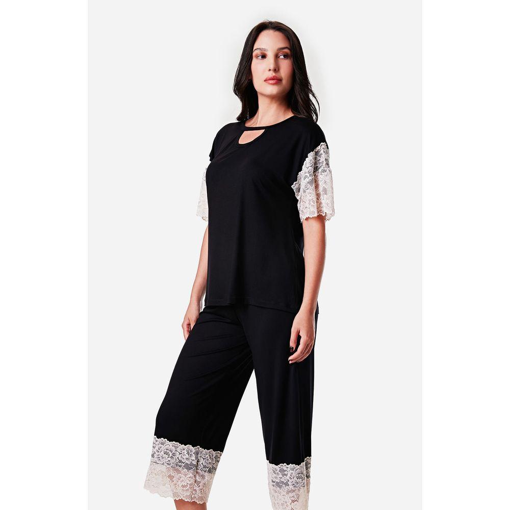 Pijama Capri Malha Sahy - 3