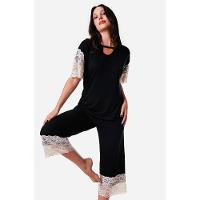 Pijama Capri Malha Sahy - 1