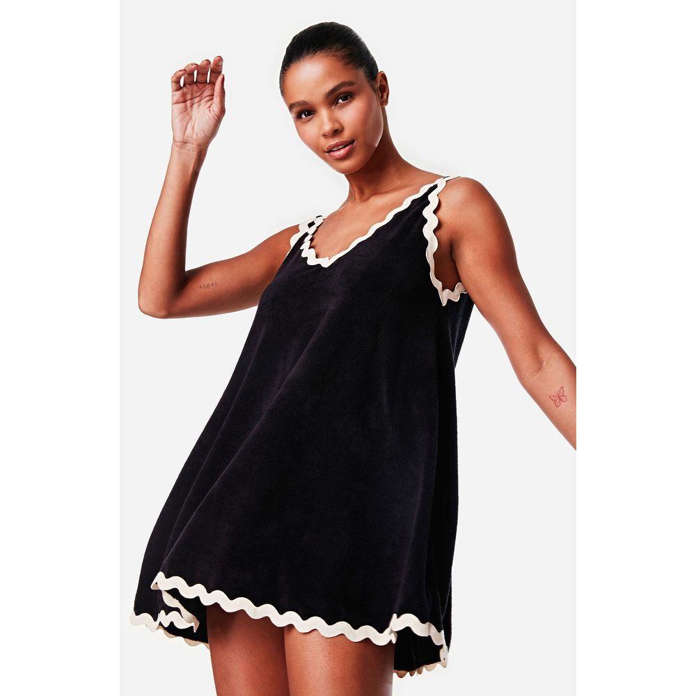 Vestido Curto Regata Atoalhado Bahamas - 1