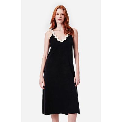 Vestido Longo Alça Atoalhado Bahamas