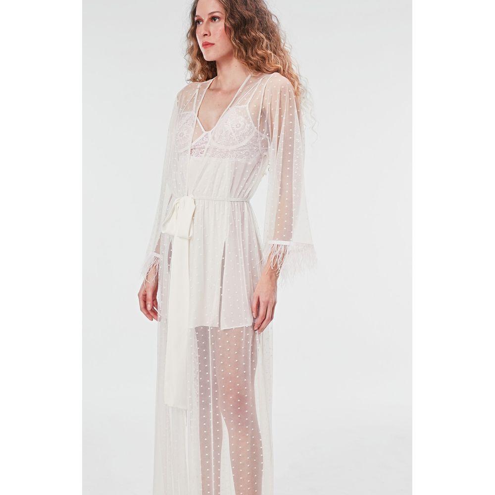 Robe Longo Manga Longa Tule St Barth - 3