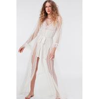 Robe Longo Manga Longa Tule St Barth - 1