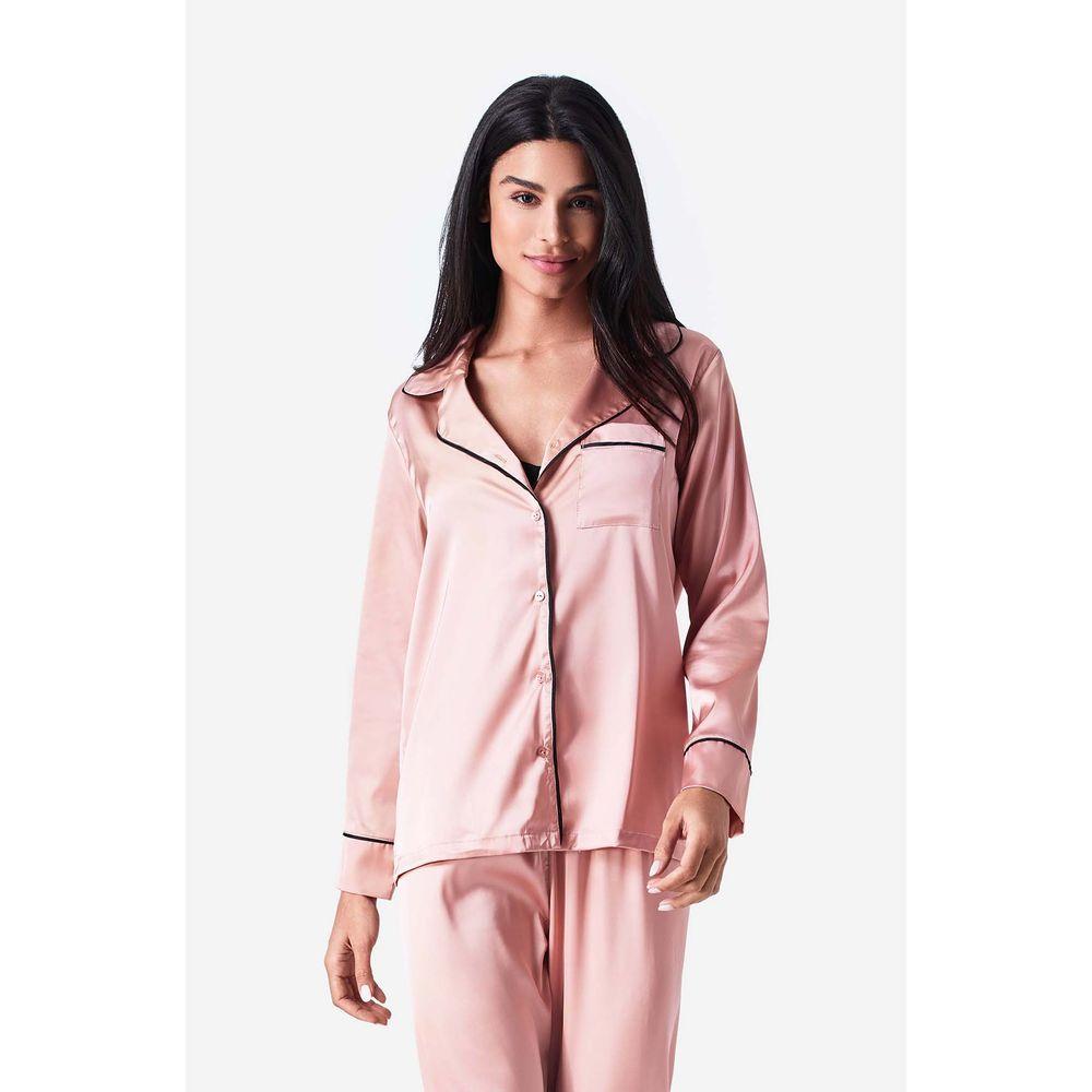 Pijama Longo Cetim My Basics - 5