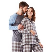 Pijama Longo Flanela Eduarda Masculino - 2