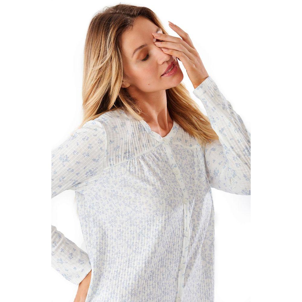 Pijama Longo Malha Lily Maternidade - 3