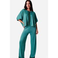 Pijama Longo Malha Equador - 1