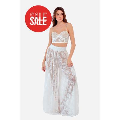 Calça Pantalona Renda Angel