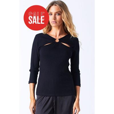 Camiseta Manga Média Malha Canelada Basic Tees