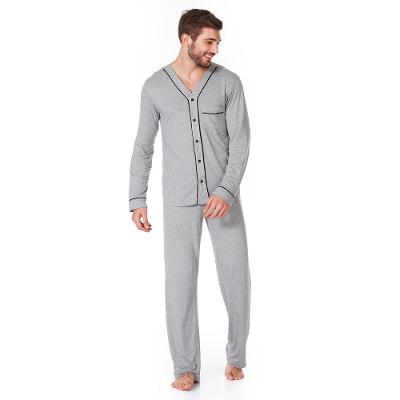 Pijama Longo Manga Longa Malha Rafael