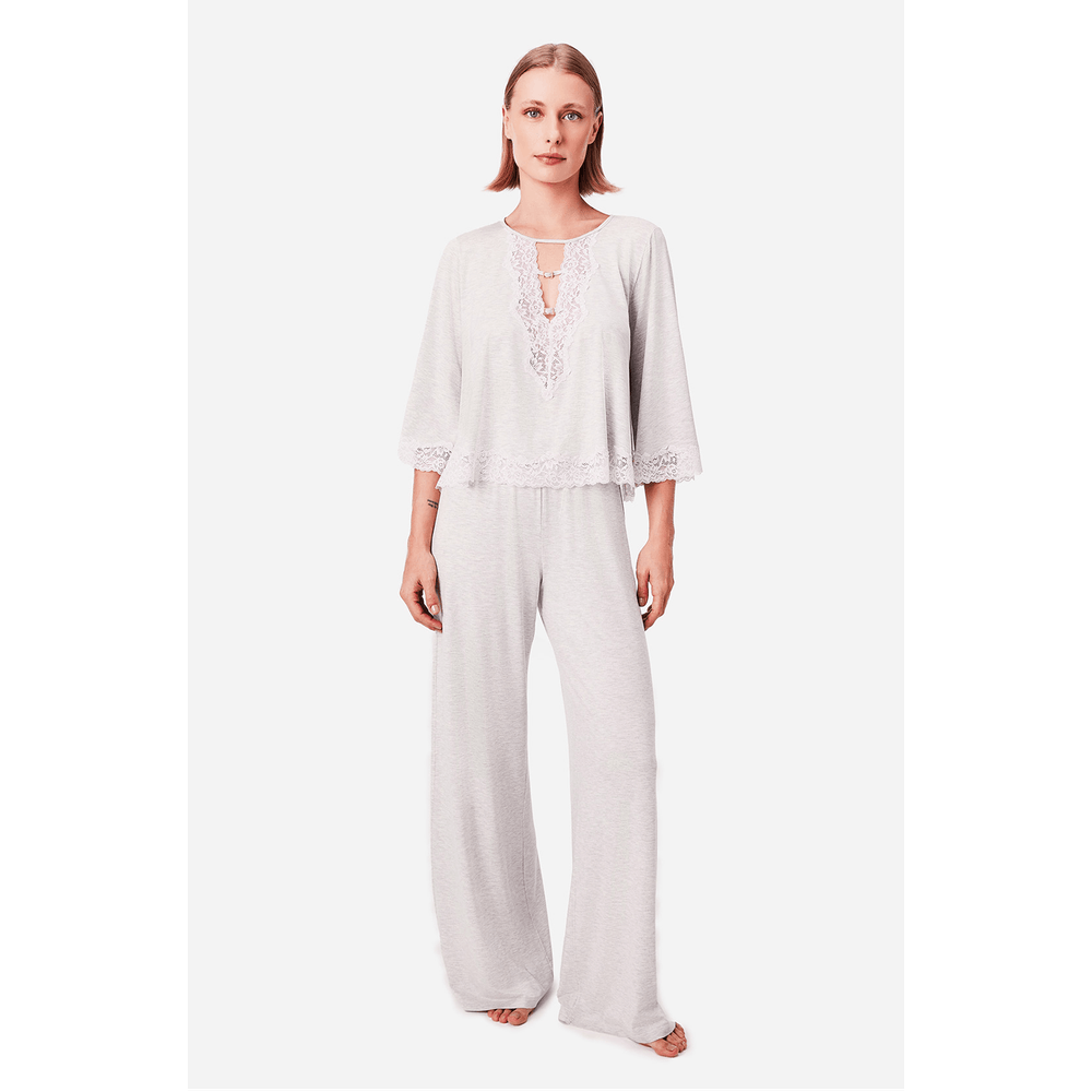 Pijama Longo Malha Nanna - 2