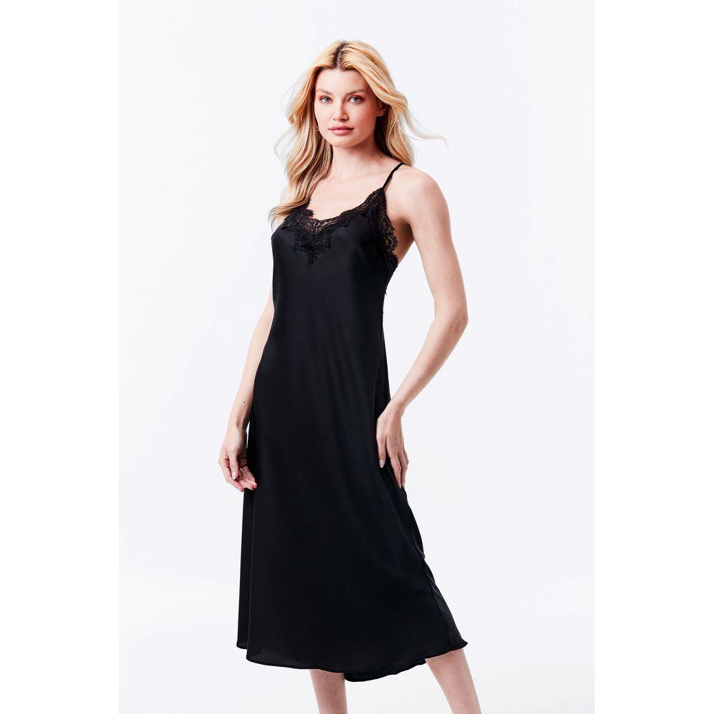 Camisola Midi Alça Cetim Mia - 1