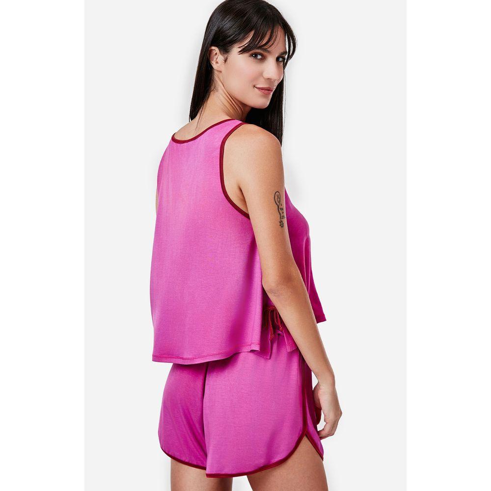 Pijama Curto Regata Malha Ingrid - 3