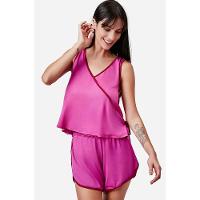 Pijama Curto Regata Malha Ingrid - 1