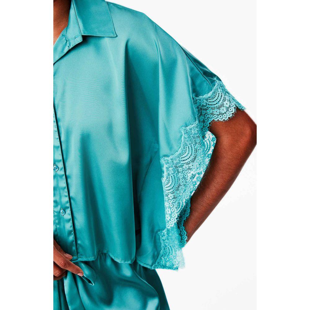 Pijama Curto Cetim Mia - 6