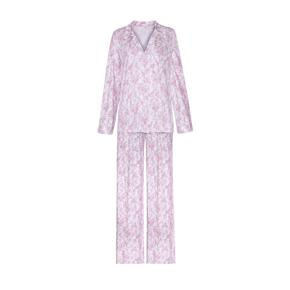 Pijama Longo Botões Malha Nuuk - 7