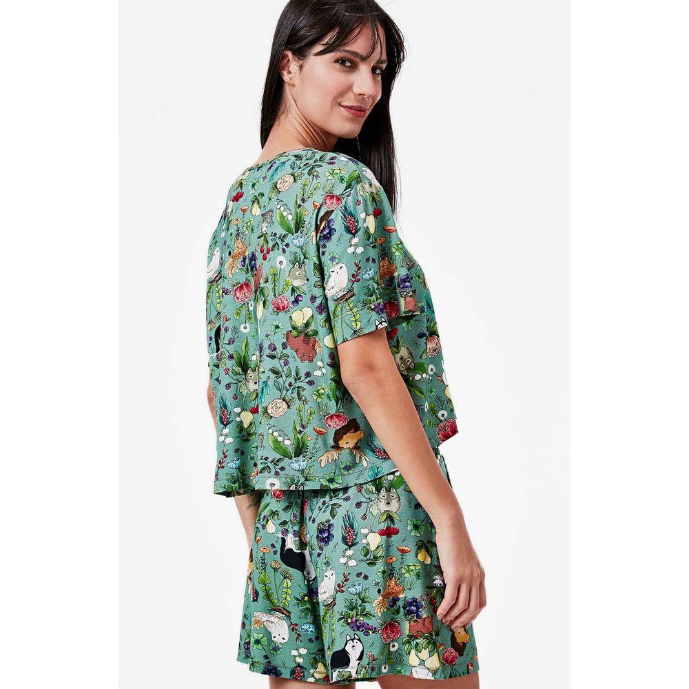 Pijama Curto Malha Nórdica - 2