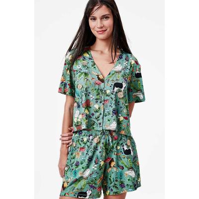 Pijama Curto Malha Nórdica