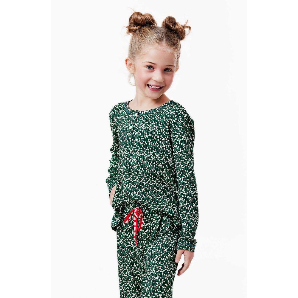Pijama Longo Malha Islândia Kids Feminino - 1
