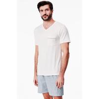 Pijama Curto Tricoline Islândia Masculino - 3