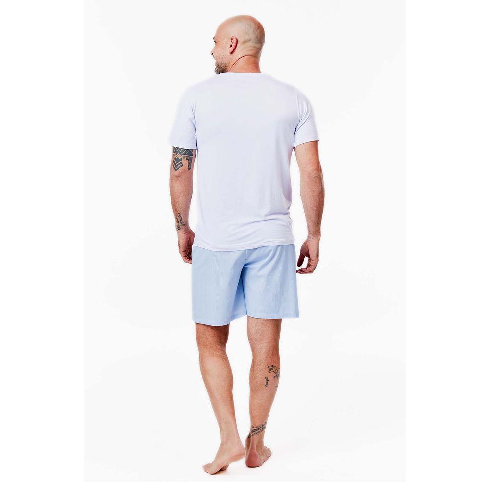 Pijama Curto Tricoline Suécia Masculino - 2