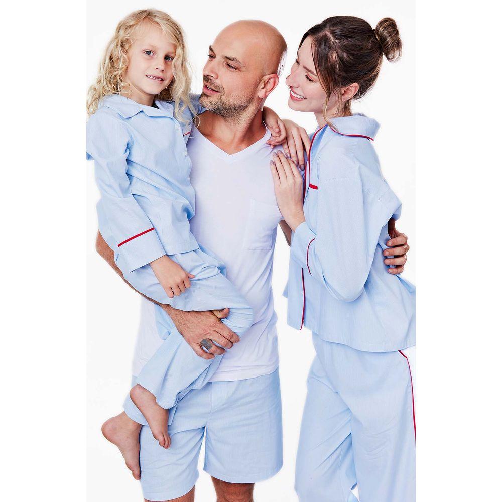 Pijama Curto Tricoline Suécia Masculino - 3