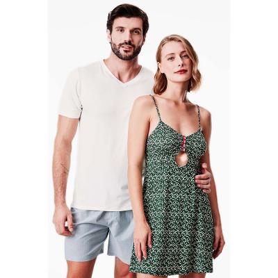 Camisola Curta Alça Malha Islândia