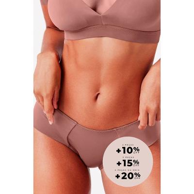 Calcinha Biquíni Lateral Larga Comfy Cacau