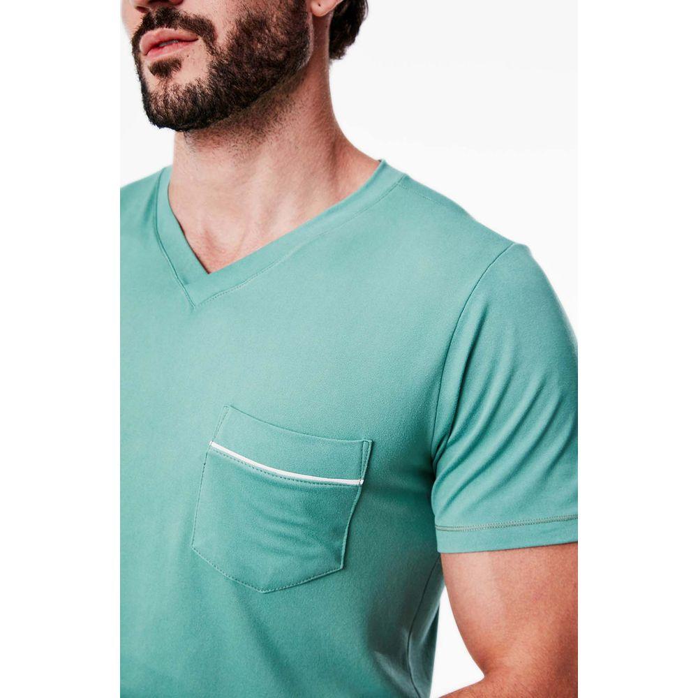 Pijama Curto Malha Estocolmo Masculino - 3