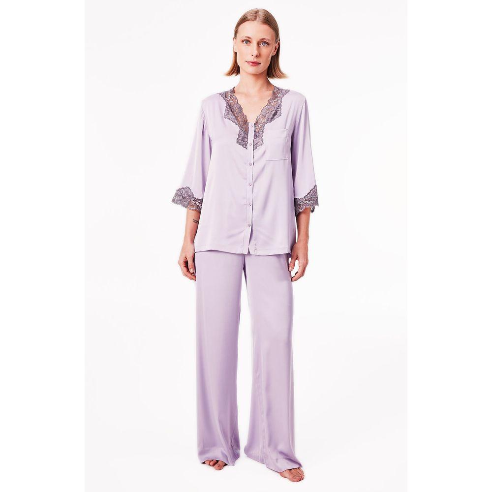 Pijama Longo Cetim Frigg - 3