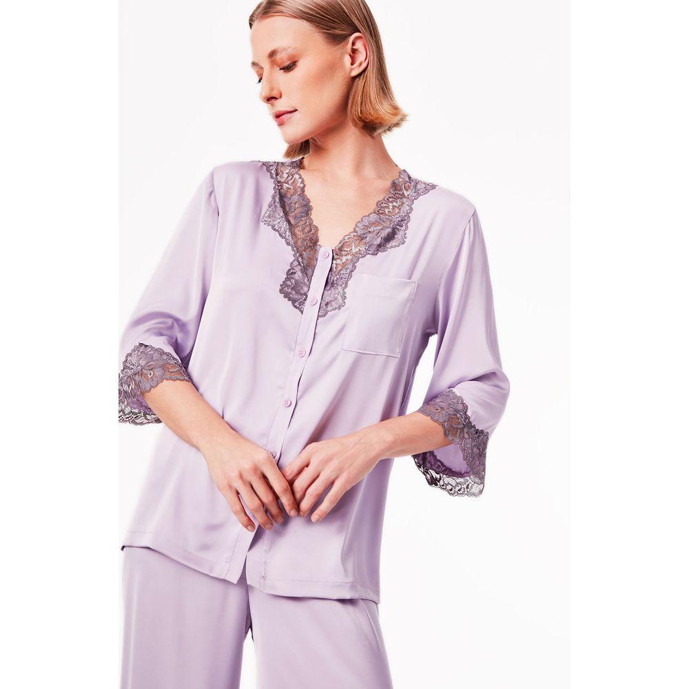 Pijama Longo Cetim Frigg - 5