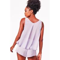 Pijama Curto Regata Cetim Frigg - 2