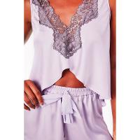 Pijama Curto Regata Cetim Frigg - 5