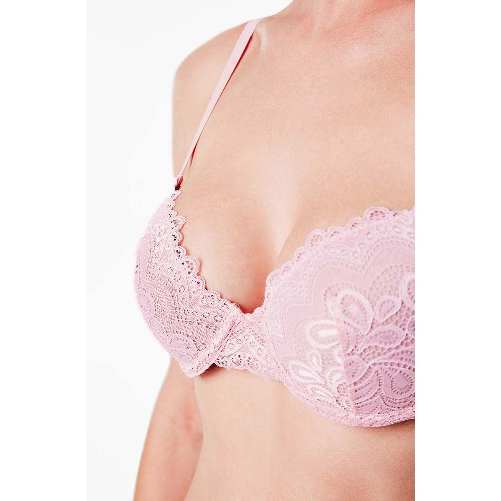 Sutiã Push Up Renda Rose Fog - 3