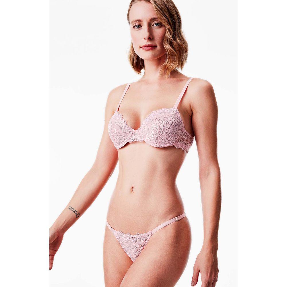 Sutiã Push Up Renda Rose Fog - 4