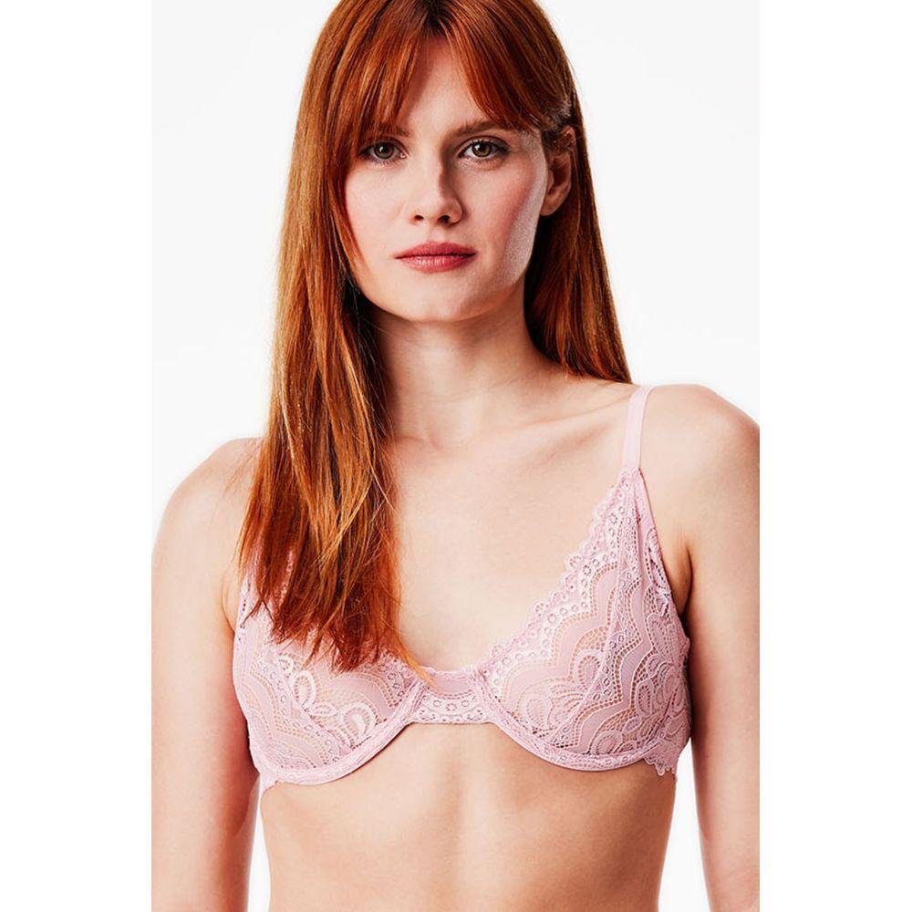 Sutiã Aro Sem Bojo Renda Rose Fog - 1