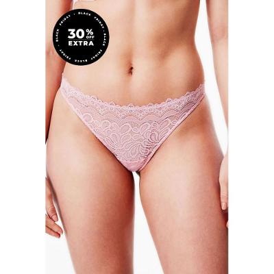 Calcinha Fio Renda Rose Fog