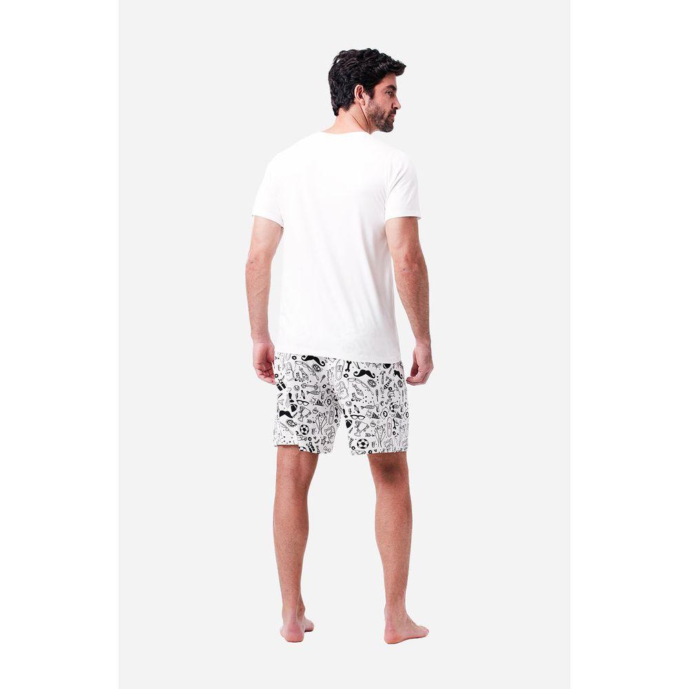 Pijama Curto Malha Abraço Masculino - 2