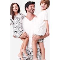 Pijama Curto Malha Abraço Masculino - 6