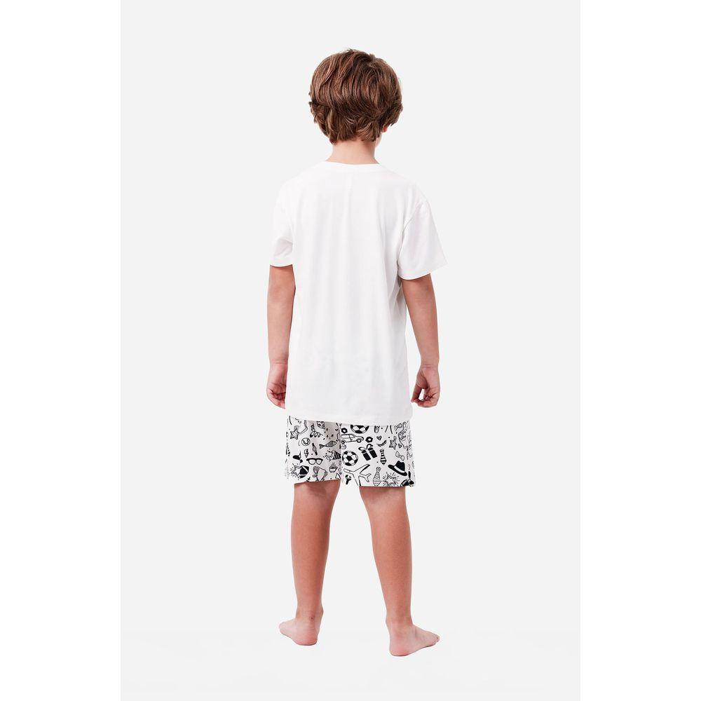 Pijama Curto Malha Abraço Kids Masculino - 2