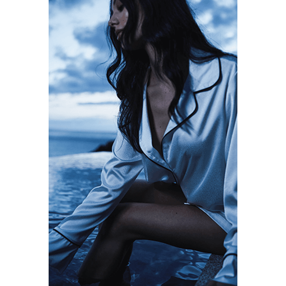 Pijama Curto Botões Cetim Paris - 2