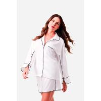 Pijama Curto Botões Cetim Paris - 8