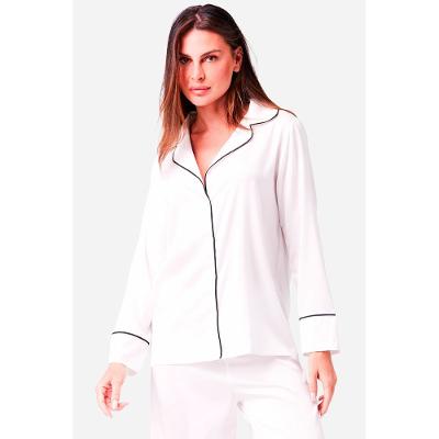 Pijama Longo Botões Cetim Paris