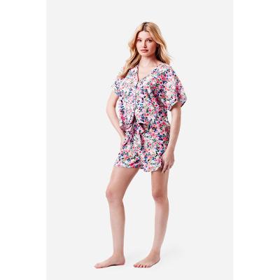 Pijama Curto Botões Cetim Cristine