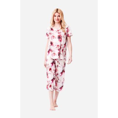 Pijama Capri Manga Curta Jersey Mirabelle