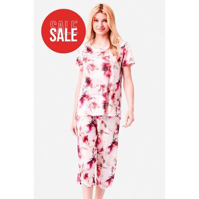 Pijama Capri Manga Curta Jersey Mirabelle