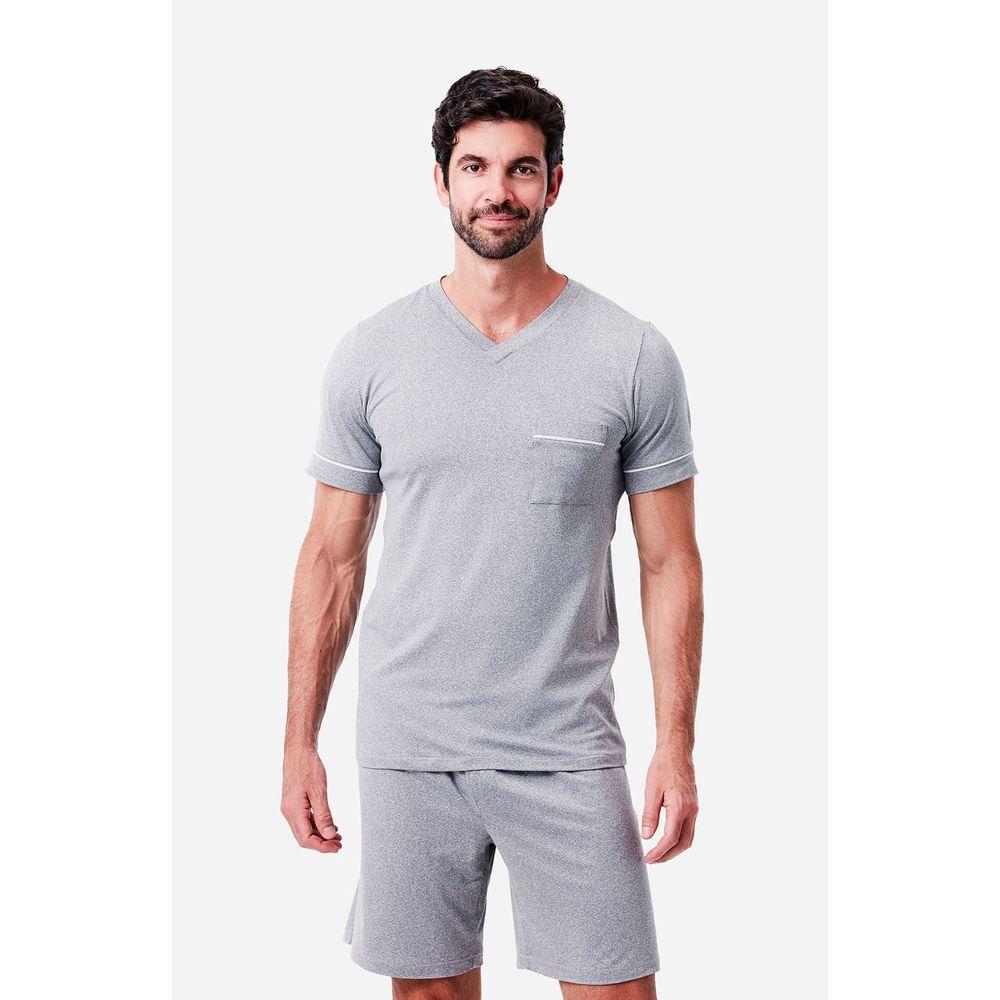 Pijama Curto Malha Cannes Masculino - 4